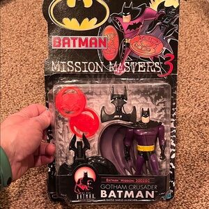 Bintage sealed NIB Batman Mission Masters Gotham Crusader action figure shield